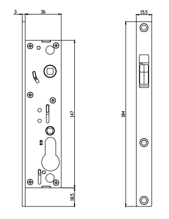 Screen Door Hardware door body